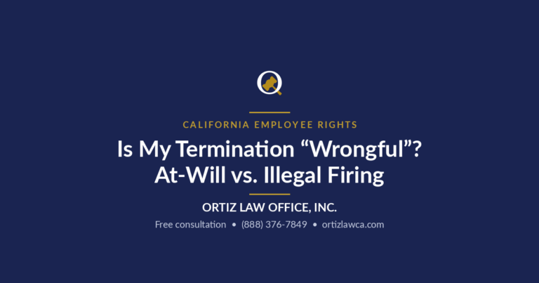 Article graphic: Is My Termination Wrongful? At-Will Employment vs. Illegal Firing