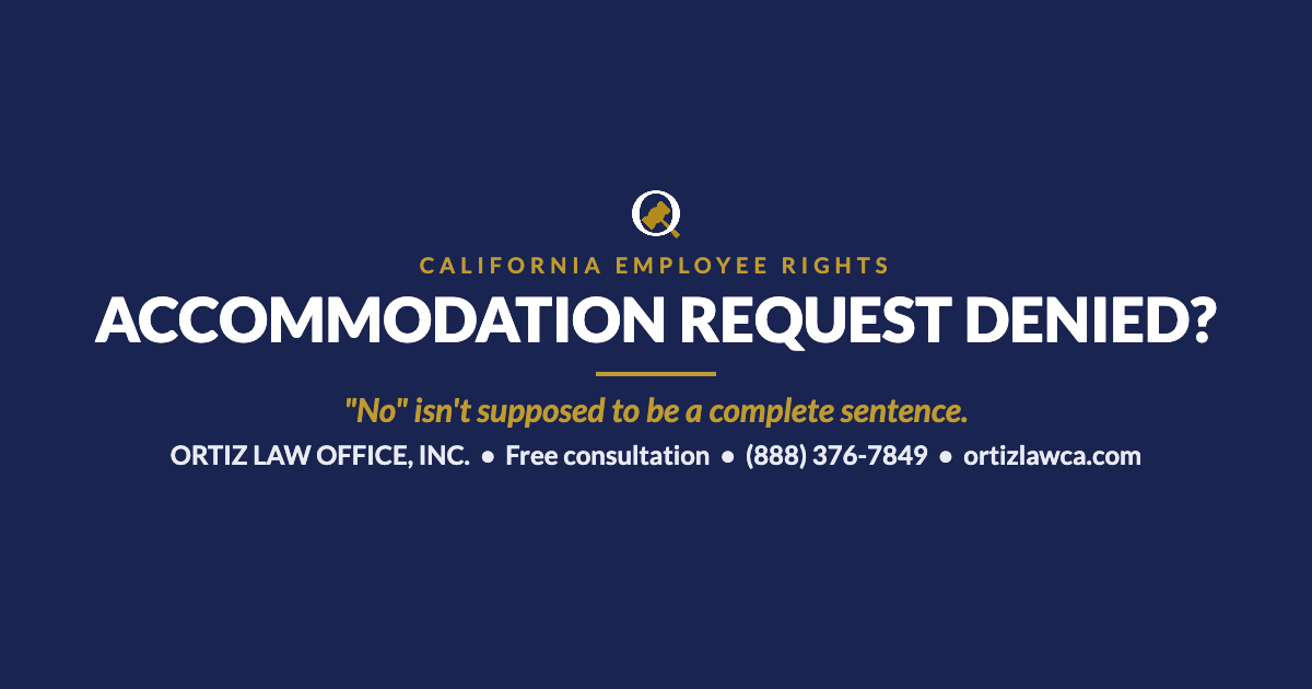 Your Accommodation Request Was Denied. What Was Your Employer Actually Required to Do?